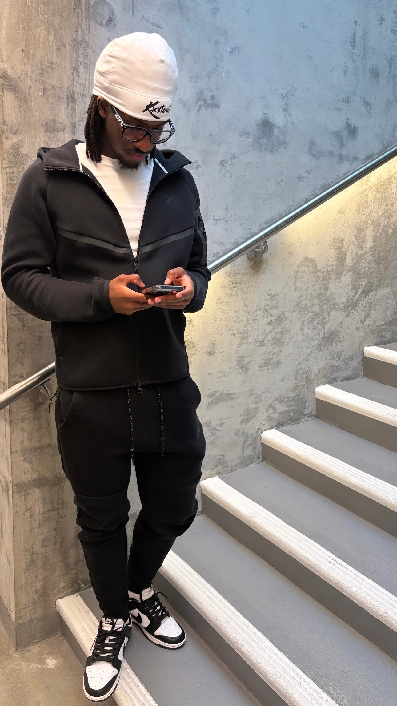 White Kastout Wave Cap