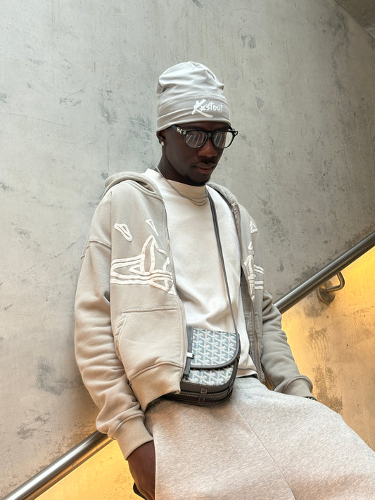 Gray Kastout Wave Cap